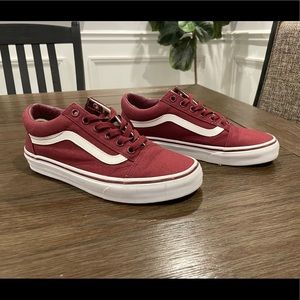 Burgundy Vans